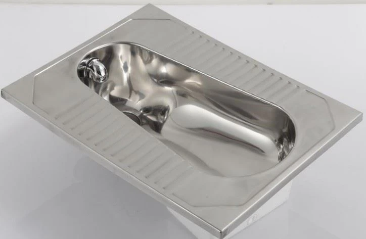 Stainless Steel 304 Custom Train Squat Pan Prison WC Squatting Pan